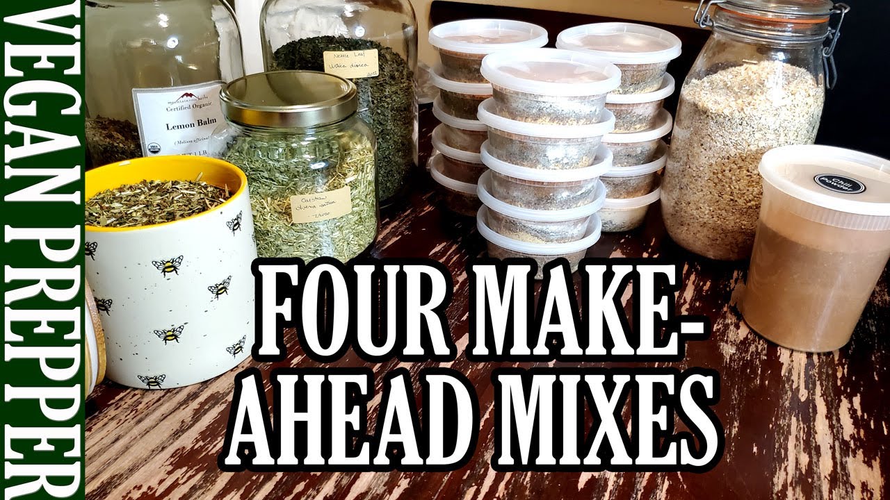 Four MakeAhead Mixes Chili Powder, Bulk Instant Oatmeal, Pasta Sauce
