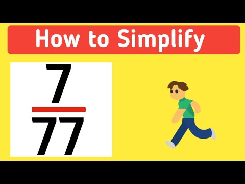 How to Simplify the Fraction 7/77 - YouTube