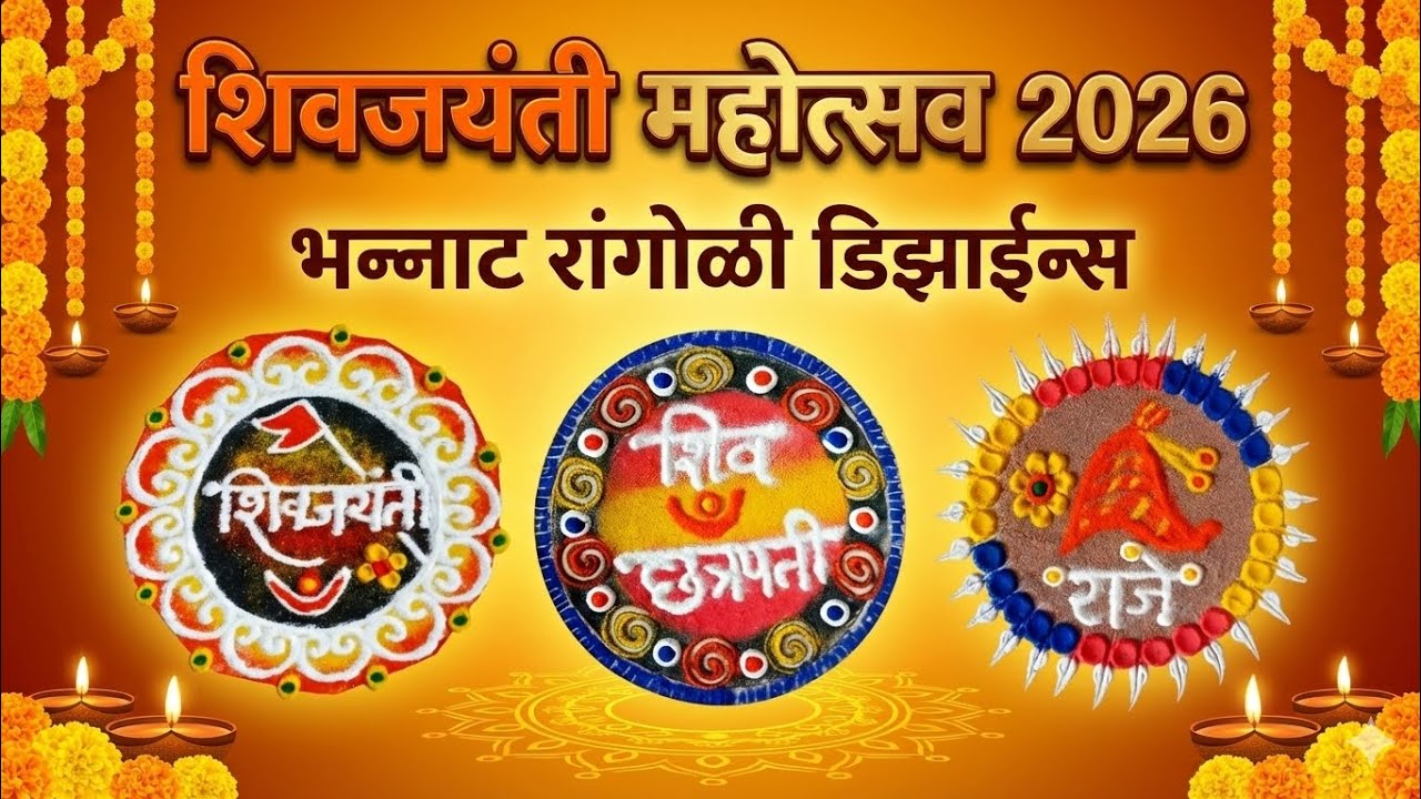शिवजयंती स्पेशल रांगोळी डिझाईन #viral #rangoli #indianrangole #festival #