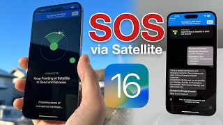 iPhone 14 SOS via Satellite demo + how to use