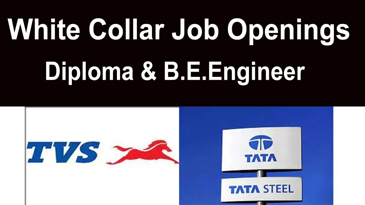 White Collar Job Openings Diploma & B.E.ENGINEERS YouTube