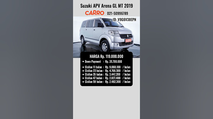 Harga Mobil Bekas Suzuki APV Arena GL MT 2019 Silver Terkini | Harga Suzuki APV Terupdate