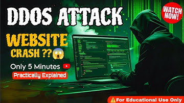 Website Crash in 5 Minutes? 😱 DDoS Attack Educational Demo 2025 (No Real Harm)