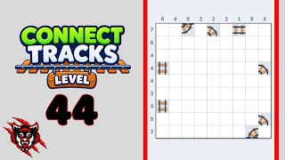 Connect Tracks Logic Puzzle Level 44 Game Walkthrough