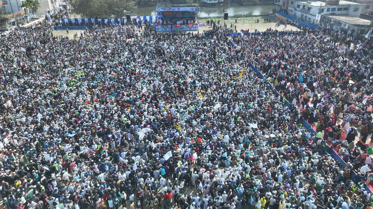 🔴LIVE..চাঁপাইনবাবগঞ্জ জেলার উদ্যোগে বিশাল নির্বাচনী জনসভা | DR. SHAFIQUR RAHMAN | JAMAAT | DARIPALLA