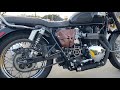 2014 Triumph Bonneville T100 straight pipe, muffler delete.