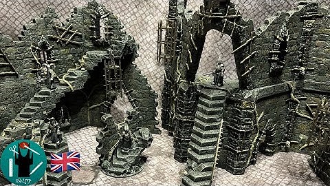 Dol Guldur ruins terrain building tutorial / Middle-earth tabletop