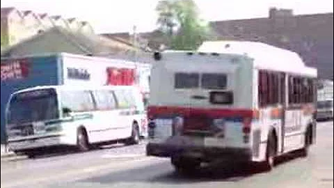 MTA Long Island Orion 05.501 CNG #1446 (ex-#183) and New York City NovaBus RTS-06 #8958