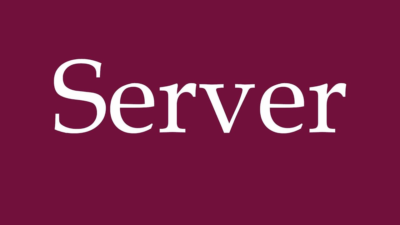 How to Pronounce ''Server'' Correctly in German YouTube