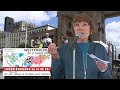 Christiane Reymann auf der Friedenskundgebung am 2. August 2025 in Berlin