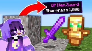 Minecraft but gravel drops op items 😱😱