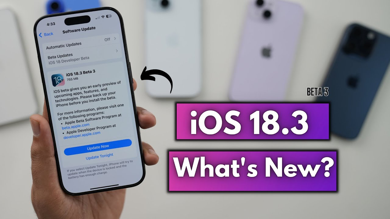 iOS 18.3 Beta 3 Released | What’s New? - YouTube