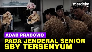 Adab Prabowo Hormati Jenderal Agum soal Tempat Duduk, SBY Wiranto Tersenyum