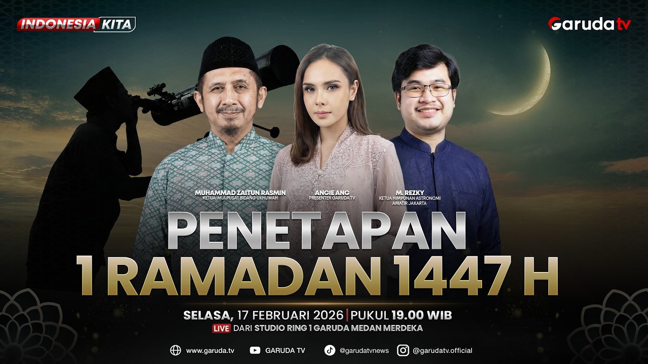 LIVE: Sidang Isbat Penetapan 1 Ramadhan 1447 H/2026 I INDONESIA KITA