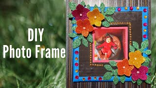 How to make photo frame at home using Cardboard/DIY Photo Frame