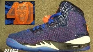 Air Jordan Spike Lee 40 Knicks PE GS 2K16 Shoe Review With @DjDelz - YouTube