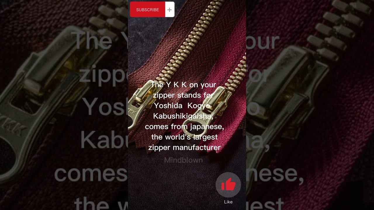 YKK Zipper|YKK Stands For...