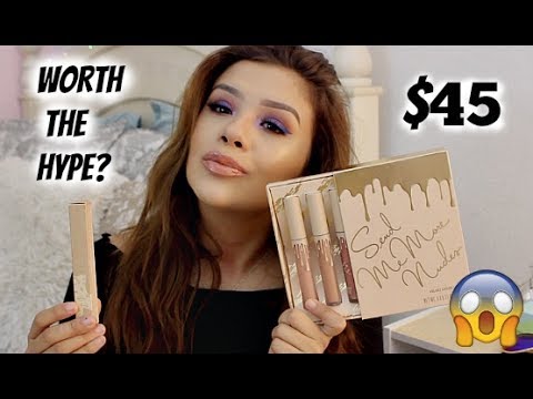 *NEW* Kylie Jenner Send Me More Nudes VELVET Liquid Lipsticks on a