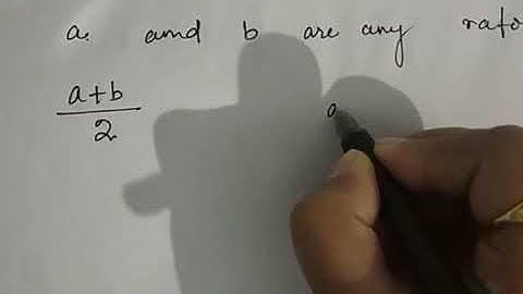 Finding of rational numbers between any two rational numbers