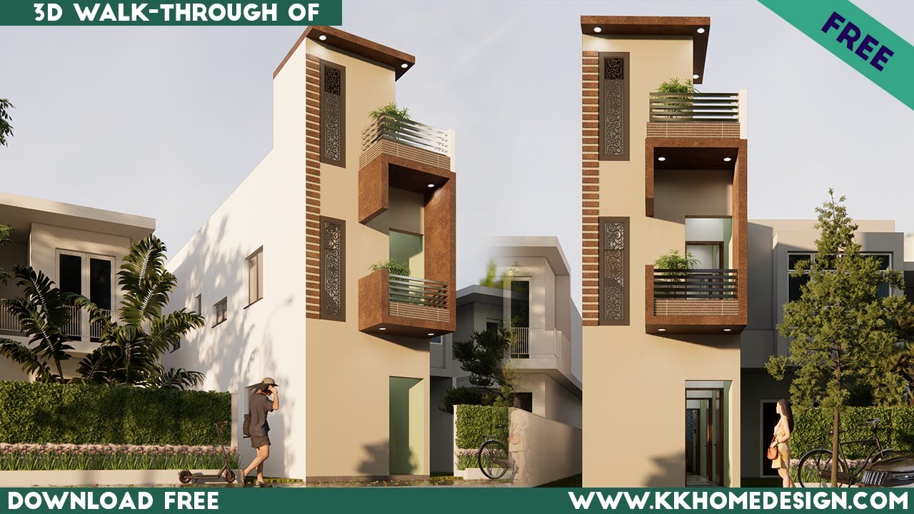 10 by 40 feet ghar ka naksha || 3d elevation 10x40 feet || small house plan