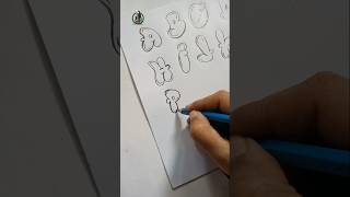 Funny P letter Design..#drawing #letter #shorts