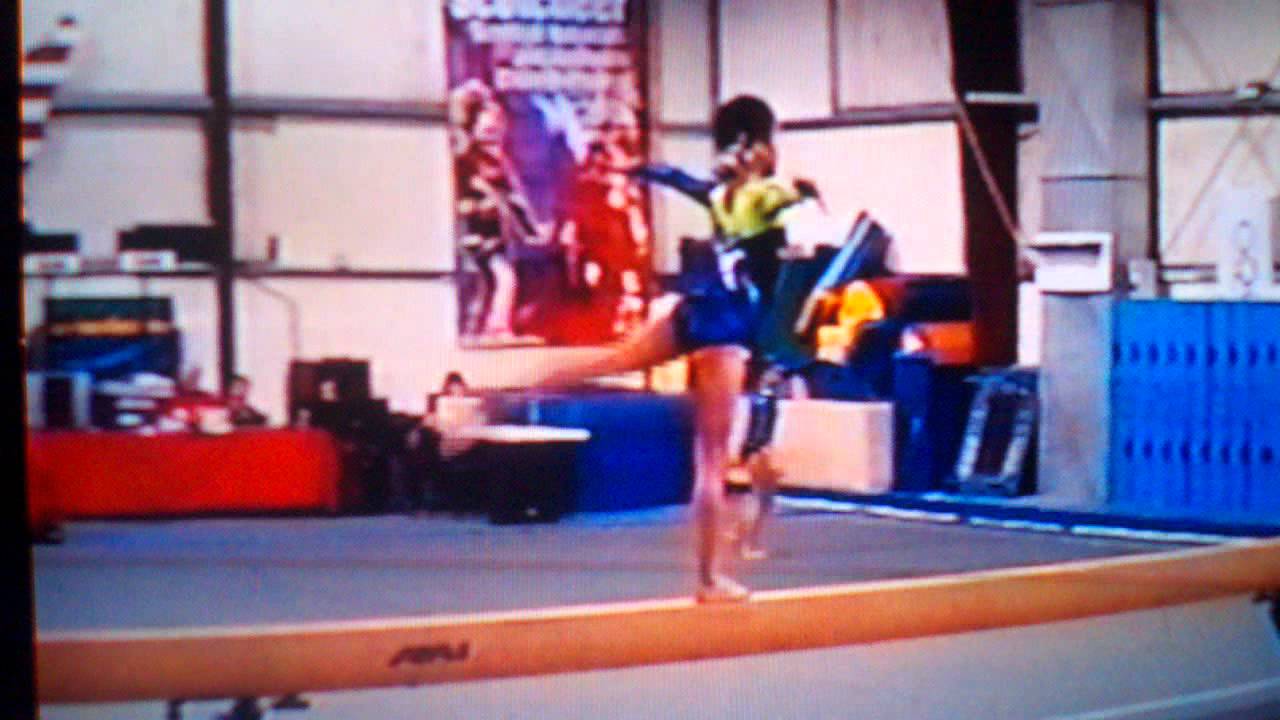 Level 6 gymnastics beam routine YouTube