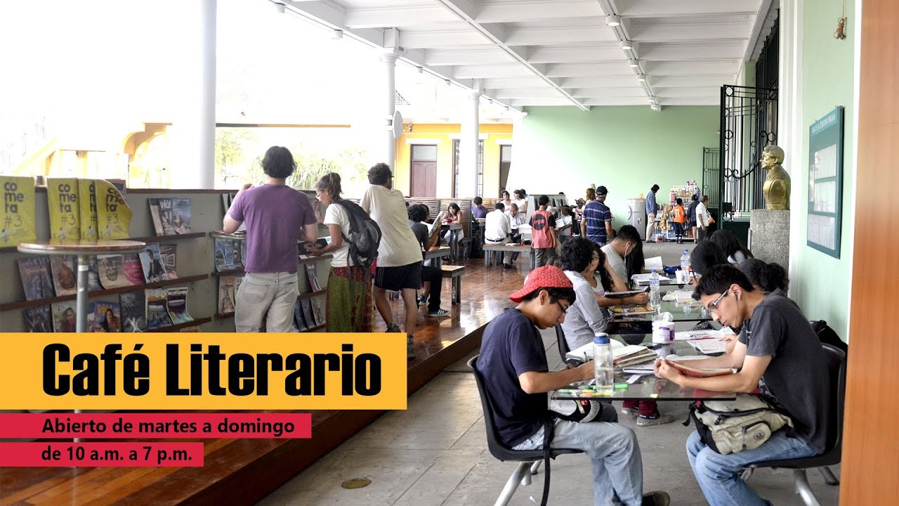 Conoce el Café Literario de la Casa de la Literatura