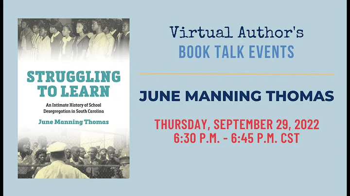 2022 Author Book Talk Event - June Manning-Thomas