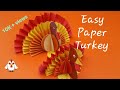 Very easy Paper turkey Craft l Thanksgiving turkey craft ideas