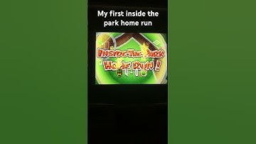 Mario super sluggers inside the park home run with petey the goat.