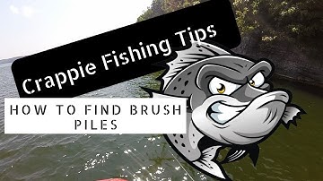 Crappie fishing tips - How to find brush piles on lakes