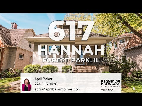 617 Hannah Avenue, Forest Park, IL home video tour