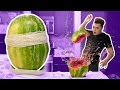 WATERMELON VS RUBBER BANDS! (GONE WRONG)