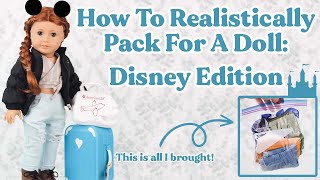 How To Realistically Pack and Travel with your American Girl Doll: Orlando & Disney Edition