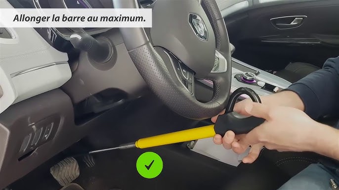 Tevlaphee Antivol Voiture, Canne Antivol Voiture, Antivol Volant Voiture(JAUNE)  : : Auto et Moto