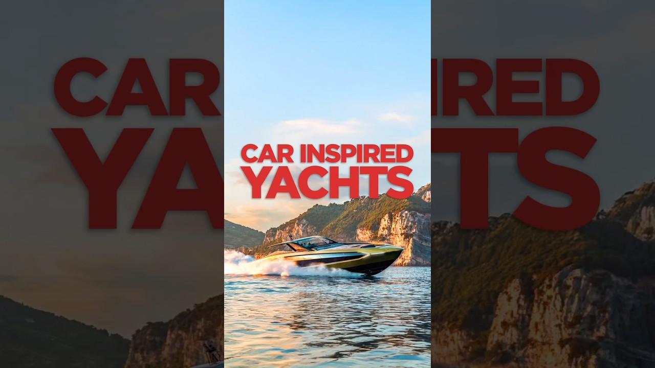 ⁣Car Inspired Yachts