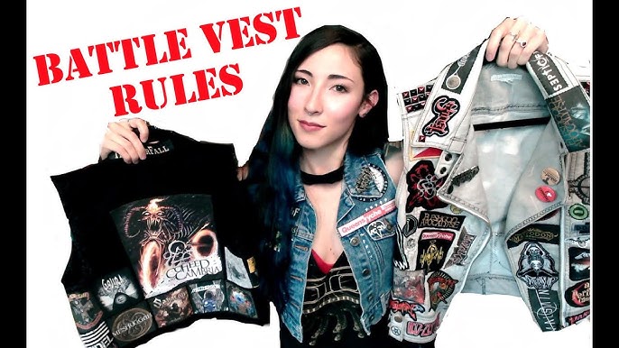 sew up to four of your band patches on your super heavy metal jacket or vest