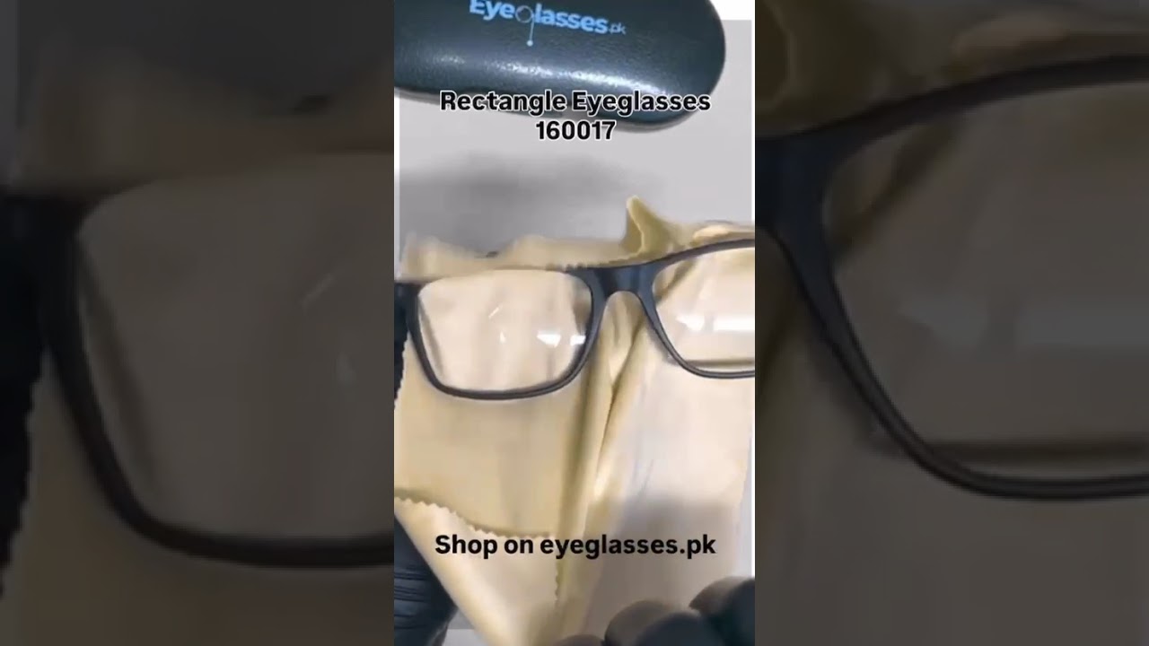 Rectangle Eyeglasses 160017 | Grey-Black TR90 Frame for Men & Women | Eyeglasses.pk