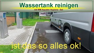 Wassertank reinigen mit WM Aquatec Hygiene Set