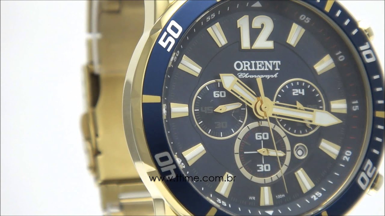 Relógio Orient Cronograph MGSSC007 D2KX - YouTube