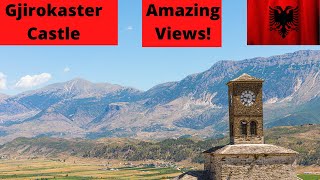 Gjirokaster, Albania.Visiting the fortress that overlooks this Beautiful UNESCO World Heritage Site
