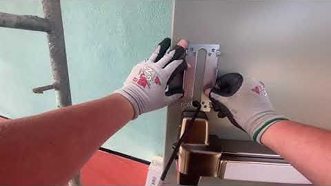 How to Install a Marks Panic Bar with an Alarm Lock Trilogy Trim with Keypad and Proximity Reader