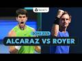 Alcaraz Battles Royer For Quarter Final Spot Doha 2026 Highlights