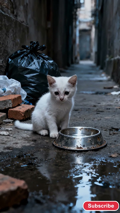 Lost Kitten in the Alley 🐱🌑