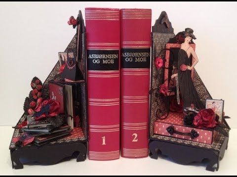 G45 Couture bookends with mini albums and bookmarks - WOC DT project - 동영상