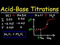 Acid Base Titration Curves - pH Calculations