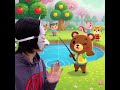日比谷幸助（サラリーマン小説家）がどうぶつの森の世界に来たシーン（AI動画）