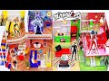 DIY MINIATURE Queen Bee, Mayura, Rena Rouge, Ladybug and Cat Noir Apartment (Bedrooms, Kitchen)