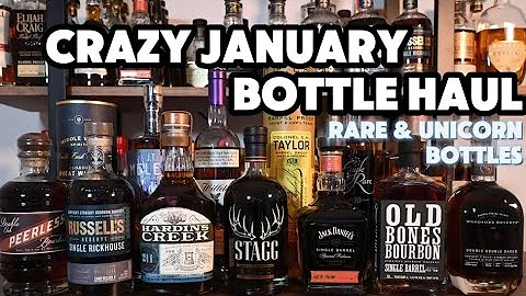 Crazy January Bourbon Haul! Tons of Rare Unicorn Bottles! | Whiskey and Bourbon Insanity!