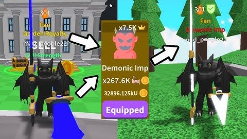 Buying Demonic Imp (Max Rank) Saber Simulator